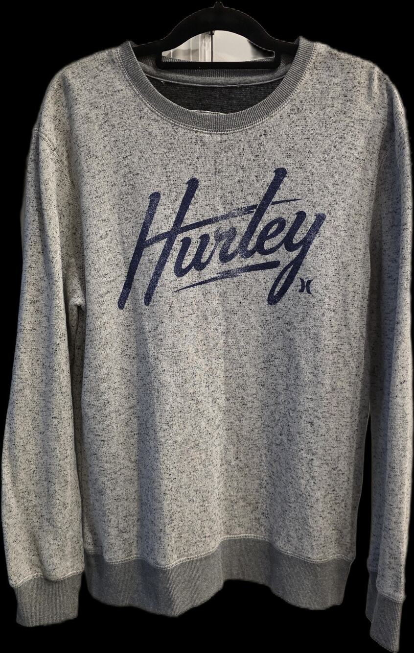 Hurley Gray Sweater Sweatshirt Men's Size Large